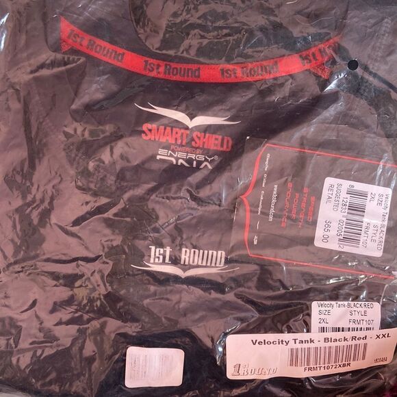 1st Round Velocity Men’s Black Red Workout Tank Top Size XXL 2XL Athletic Gym - Picture 4 of 6